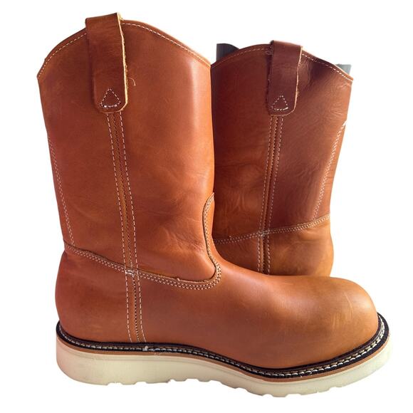 Thorogood Work Boots 11" Wellington Men's 10.5D Steel Toe, EH Leather 804-4205 - Picture 7 of 10